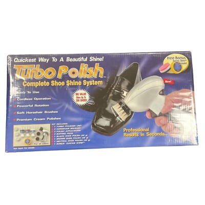 Turbo Polish Complete Shoe Shine System NIB - SKU 1609