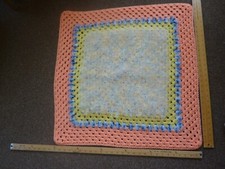 Multi-color / handmade crochet afghan / lap throw blanket new