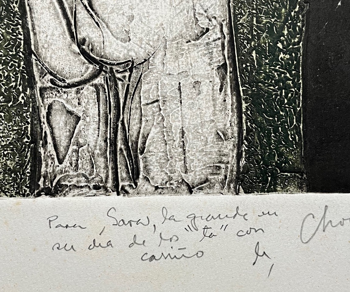 EDUARDO ROCA (CHOCO) .Engraved, Colagraphy. Cuban Art