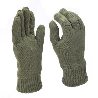 Mil-Tec Gloves Men Warm Knitted THINSULATE  lining Olive OD Winter tactical gear