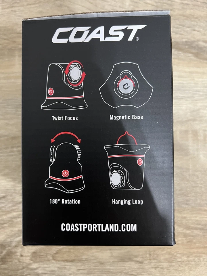 Coast PM450 - 510 Lúmenes Doble Potencia Enfoque Magnético LED Luz de Trabajo ¡Nuevo! Foto 2 de 4