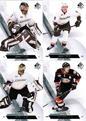 13/14 SP AUTHENTIC HOCKEY BASE TEAM SETS (ANA-WIN) U-Pick Team From List