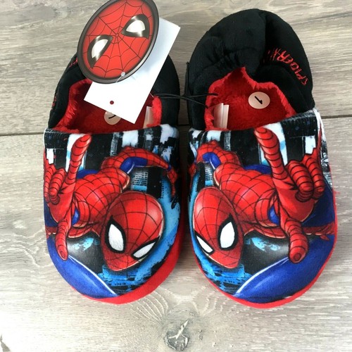Pantoufles complètes officielles MARVEL SPIDERMAN bébé enfant polaire douce - Photo 1/7