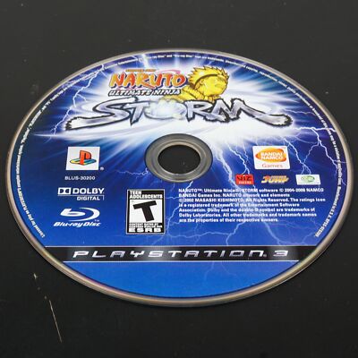 Naruto: Ultimate Ninja Storm (PlayStation 3 PS3, 2008) Disc Only Tested!
