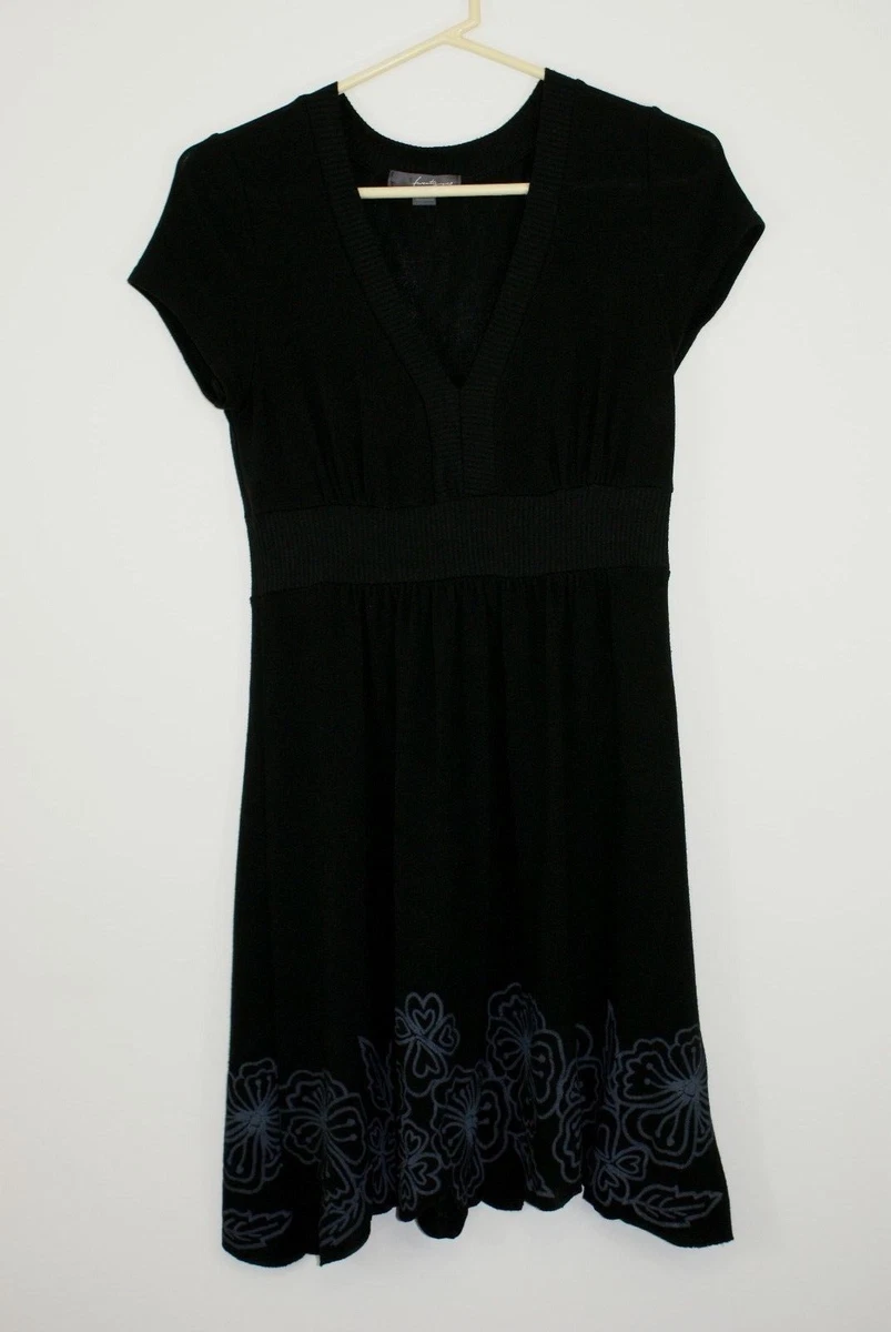 Embroidered hot sale knit dress