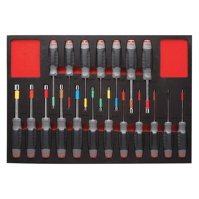 PROTO Nut Driver Set Ergonomic 19 pcs. J12000K J12000K for sale online