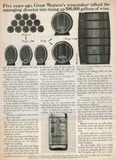 1969 Vintage Print Ad Great Western's winemaker Sherry Wine Five years ago