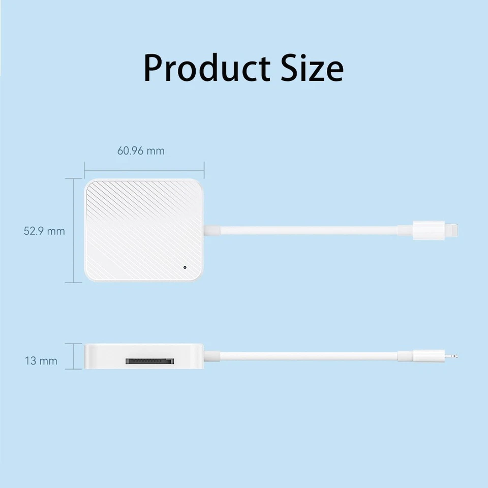 Portable 4 in 1 USB-C SmartMedia M2 SD XD Card Reader Adapter For iPhone ipad - Image 2 of 4