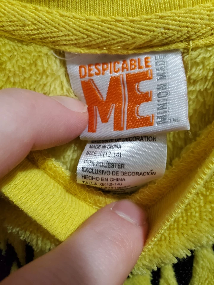 Ropa de dormir Despicable Me Minion Hecha para mujer talla grande ropa de salón azul amarillo polar Foto 2 de 4