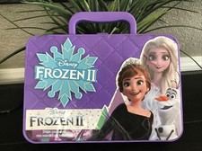 DISNEY FROZEN 11 Hard Plastic Child's 8" X 12" COSMETIC/CARRYING CASE
