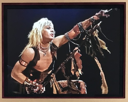 Vince Neil Motley Crue Signed Cut Card Photograph Custom Framed Beckett - Picture 4 of 8