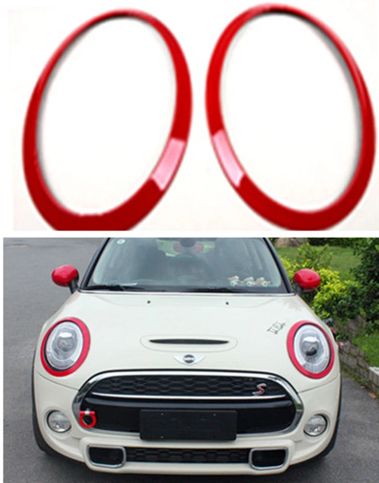 New Candy Color Headlight Trim Surround For MINI Cooper/S/ONE/JCW F55 F56 F57  - Image 3 of 4