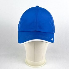Nike Dri-FIT Blue Swoosh Flex Unisex Adjustable Sandwich Structured Golf Cap Hat