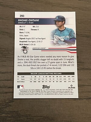 2024 Topps Pristine Purple Refractor Shohei Ohtani All Star #293