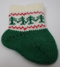 Novelty Holiday Stocking Gift Card or Candy Holder – Green, Red, and White