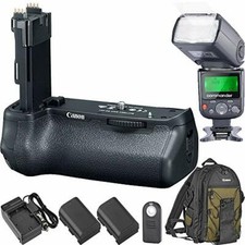 Canon BG-E21 Battery Grip and TTL Flash Accessory Bundle