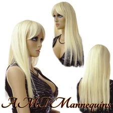 Synthetic wigs, Halloween witch long blond wigs for girls women ladies  - #Jlong