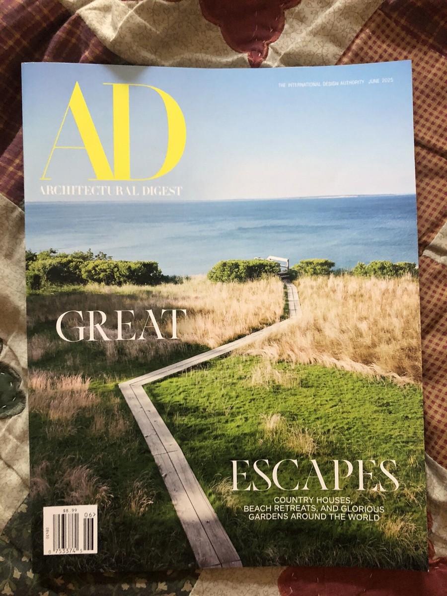 ARCHITECTURAL DIGEST MAGAZINE JUNE 2025 FREE SHIPPING | eBay