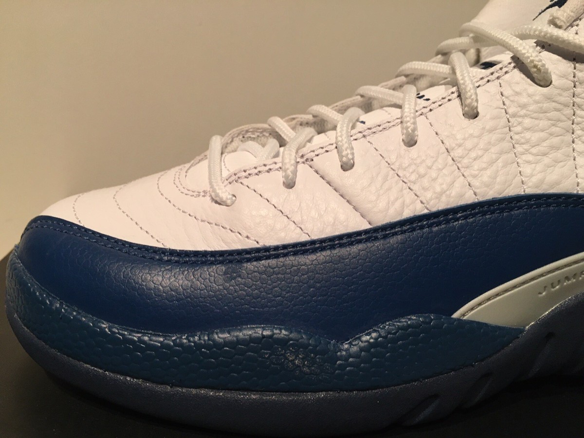 AIR JORDAN 12 ホワイト/ネイビー New Air Jordan 12 XII Retro BG White French Blue B-grade GS