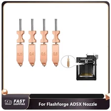 0.25/0.4/0.6/0.8MM Hotend Kit For Flashforge AD5X Quick Detachable Nozzle ADE