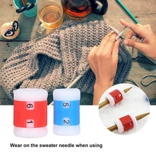 Plastic Knit Counter Knitting Crochet Stitch Marker Row Ring Sewing Tool