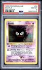 1999 POKEMON BASE SET 1ST EDITION #50 GASTLY PSA 8