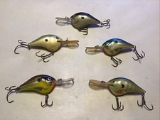 Lot of 5 Rapala Deep Dive DT-10 Crankbait Fis...