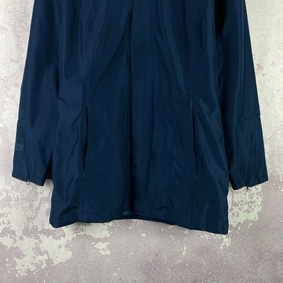 Chaqueta Berghaus Gore Tex para mujer esquí al aire libre azul viaje manga larga talla 12” Foto 3 de 4