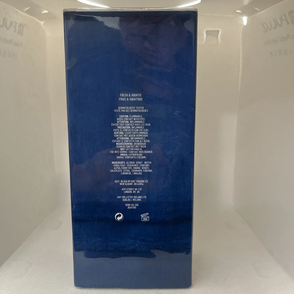 Hollister Jake 6,7 OZ 200 ml eau de colonia para hombre ENORME RARO NUEVO SELLADO Foto 3 de 4