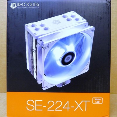 New ID-Cooling SE-224-XT (White Version) CPU Cooler (New-In-The-Box)