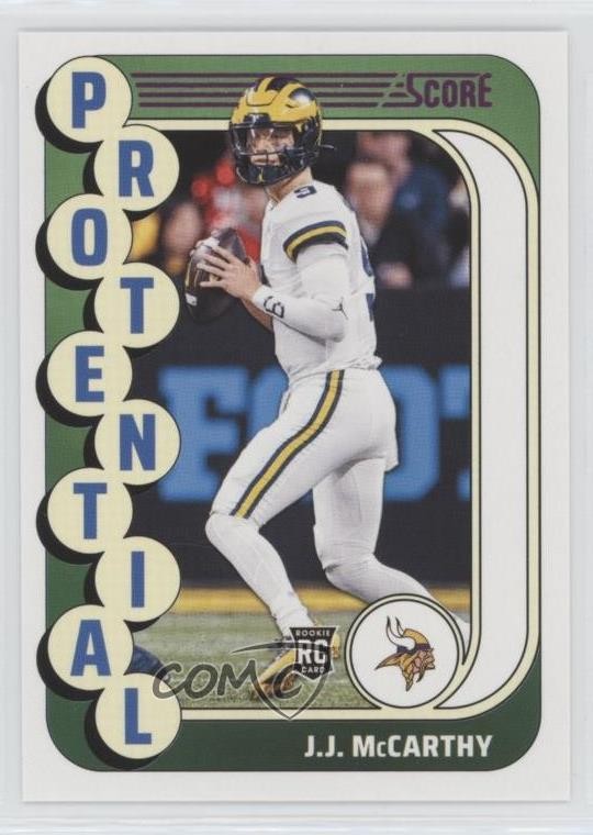 2024 Score Protential Pink JJ McCarthy #10 1k3p