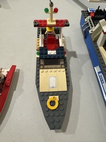 Lego City 7287 Police Boat & 4642 Fishing Boat - Incomplete/Partial Sets As Is