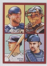 2009 Goudey 4-in-1 Red Ryan Doumit Russell Martin Brian McCann Joe Mauer HOF 0a1