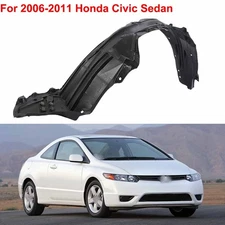 New Front, Passenger Side Fender Liner For Honda Civic 2006-2011