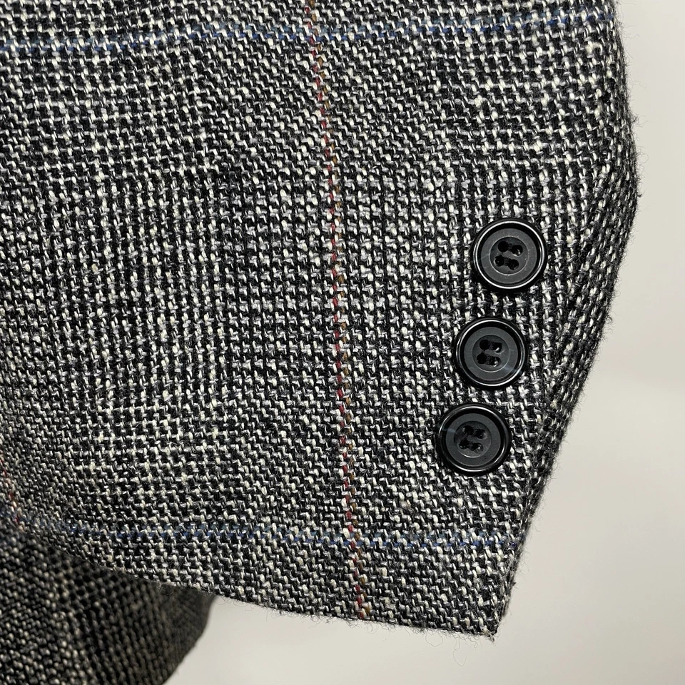 Abrigo Deportivo Alexander Lloyd Boston Hecho en EE. UU. Para Hombre 56R Multicolor Cuadros Lana Foto 4 de 4