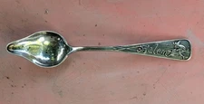 Antique Sterling silver Salem Witch Spoon 1890 Daniel Low Durgin 5 7/8" No Mono