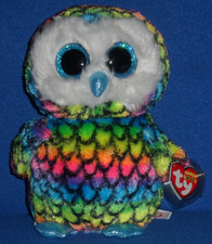 TY BEANIE BOOS - ARIA the 9" OWL (MEDIUM) - CLAIRE'S EXCLUSIVE - MINT / MINT TAG