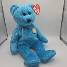 Ty Beanie Baby CLASSY The Bear New Beanbag Toy April 30 2001 Birthday PE 