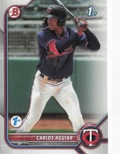 2022 Bowman 1st Edition #BPPF-1 Carlos Aguiar
