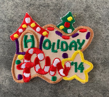 Holiday Fun 2014 Iron-On Patch Girl Scouts 
