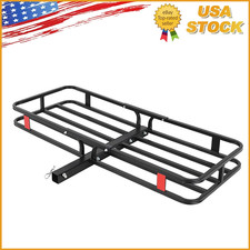 500 Lbs Hitch Mount Cargo Carrier Basket Rear Luggage Rack Basket 53 X19 X 6 500 Lbs Hitch Mount Cargo Carrier Basket Rear Luggage Rack Basket 53 X19 X 6