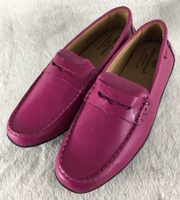 Marc Joseph Duane St Loafers Youth Boys Size 5.5 Pink Napa Leather Dress Shoes