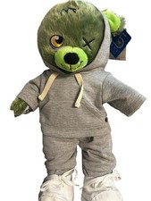 Build A Bear Zombear Zombie Original Plush 16" With Outfit. 2015