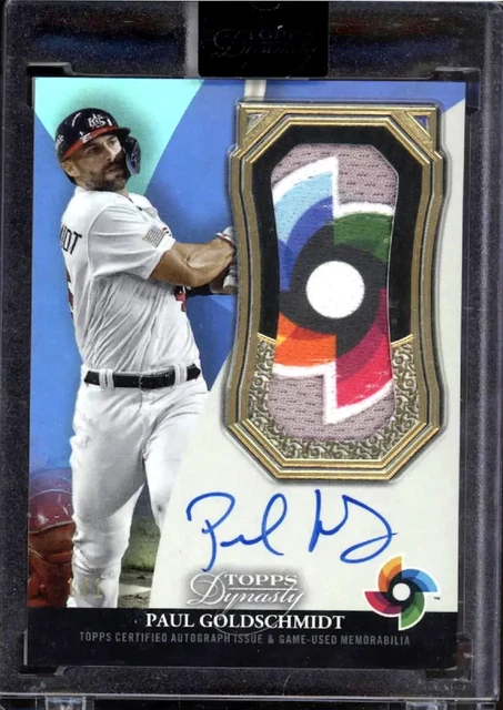 2023 TOPPS DYNASTY PAUL GOLDSCHMIDT WBC LOGO PATCH AUTO AUTOGRAPH 1/1!
