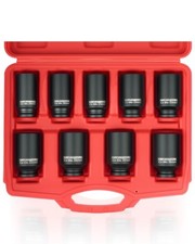 9 Pcs Axle Nut Hub Impact 1/2" Drive Socket 29 30 31 32 33 34 35 36 38mm