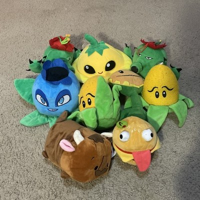 Lot Of 7 Plants Vs. Zombies Plush Bootleg? Stuffed Animal Game Characters