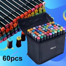 Dual Brush Marker Pens 60 Colors Art Markers Set Fine and Brush Tip Kids Gift