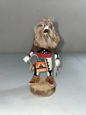 Southwest Native American 7.5" Hopi Kachina Bear Doll - Signed J. Begay