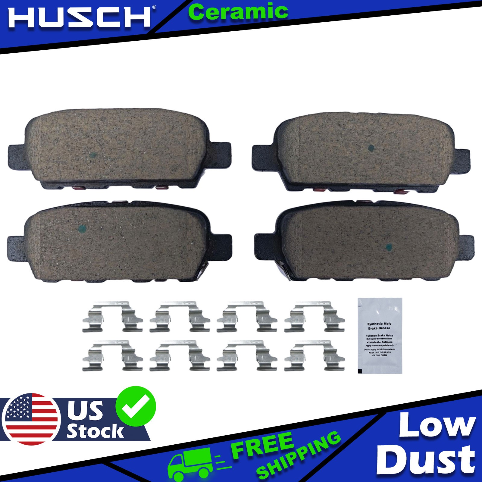 Rear Ceramic Brake Pads for - INFINITI / NISSAN / RENAULT / SUZUKI -