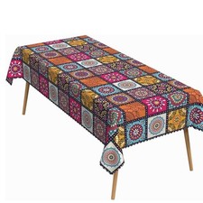 Rectangle Bohemians Table Covers Party Colorful Tablecloth Covers Decor UK